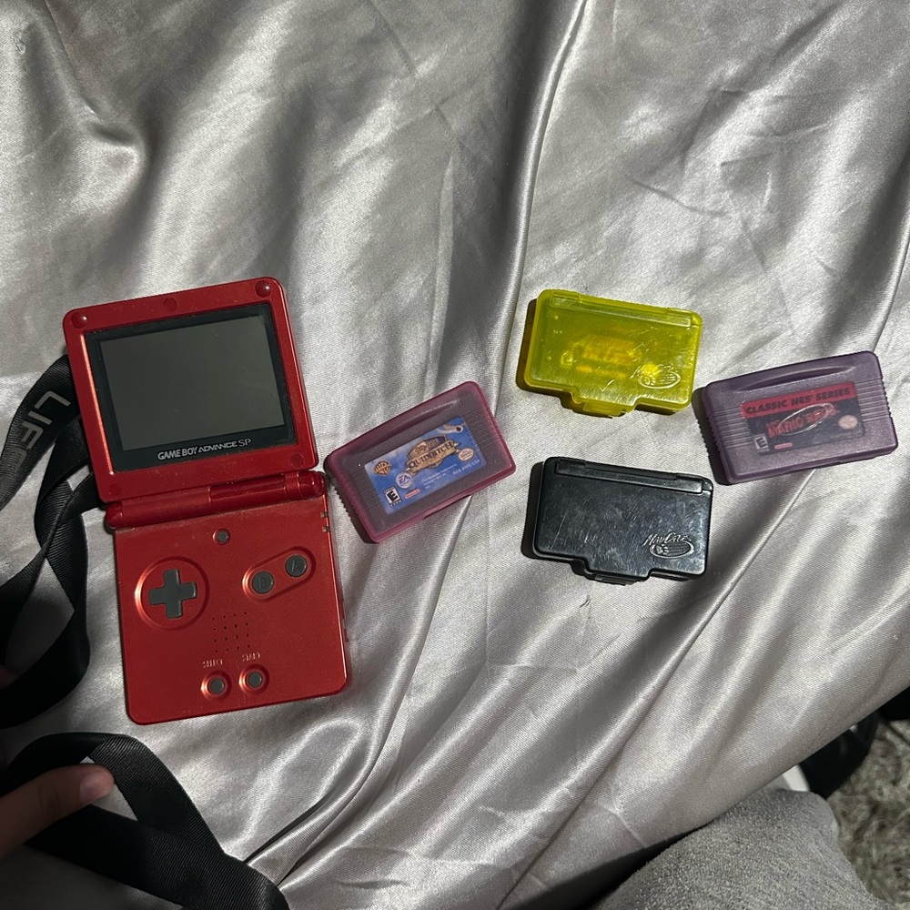 nintendo game boy advance with games